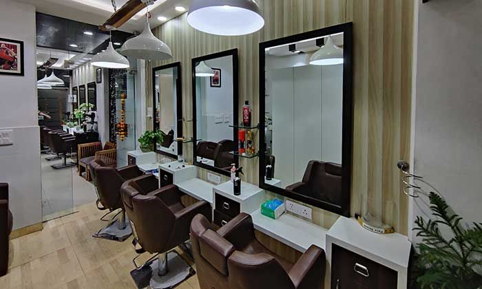 Interior of Attitude The Family Salon with styling chairs